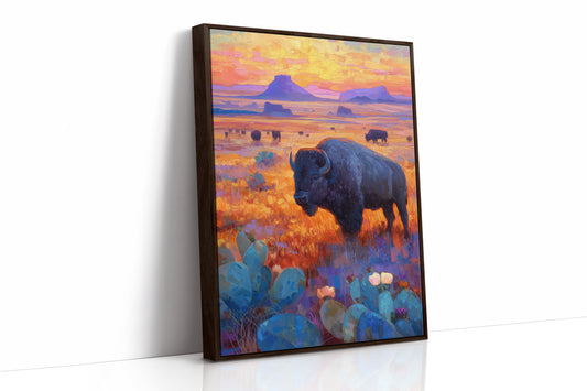 Prairie Bison Paint Golden Hours