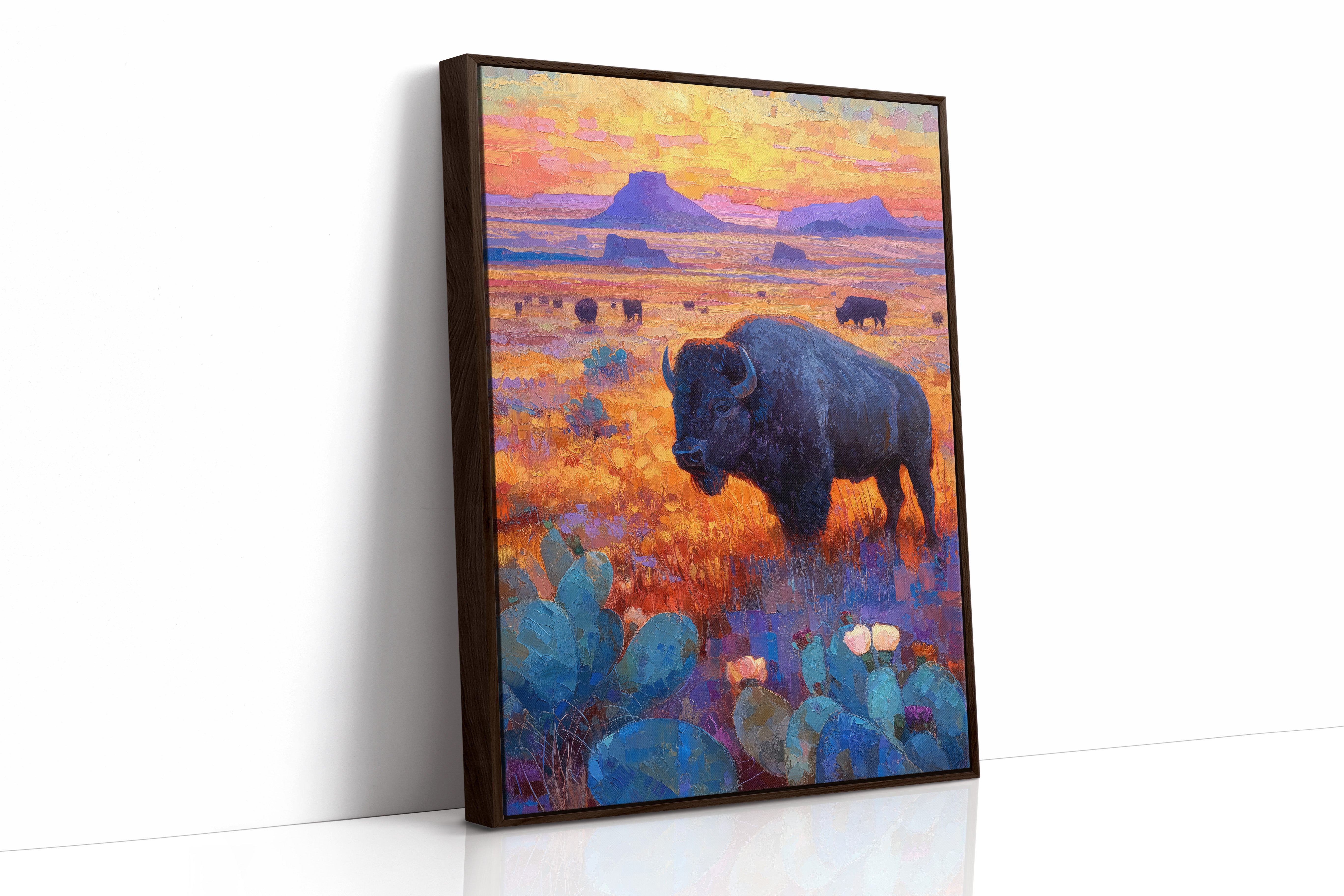 Prairie Bison Paint Golden Hours