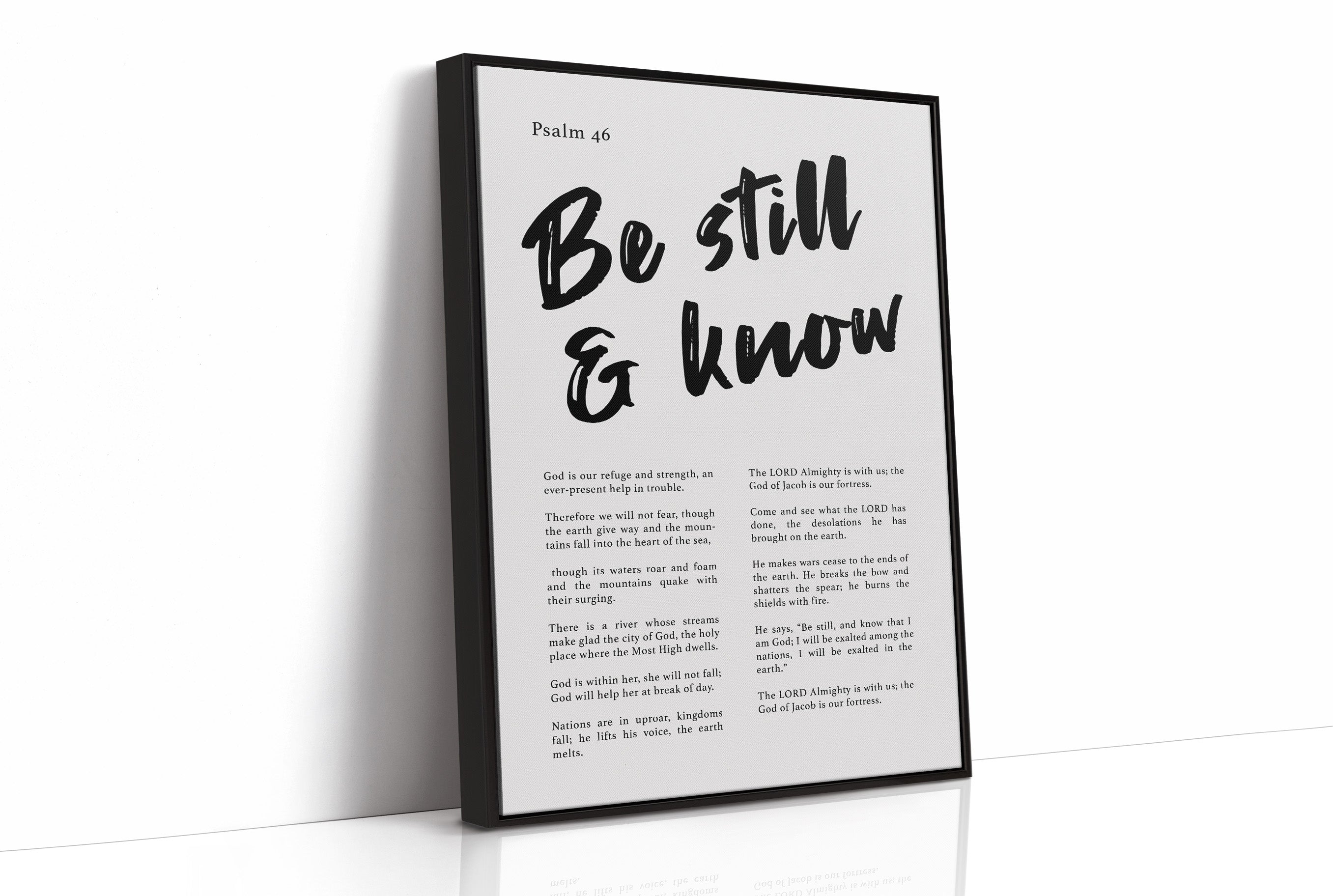 Sacred Stillness: Psalm 46 Typography