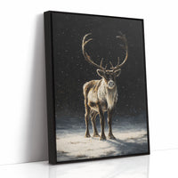 Reindeer Dreams Under Starlit Snow