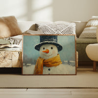 Frosty Wears His Golden Scarf