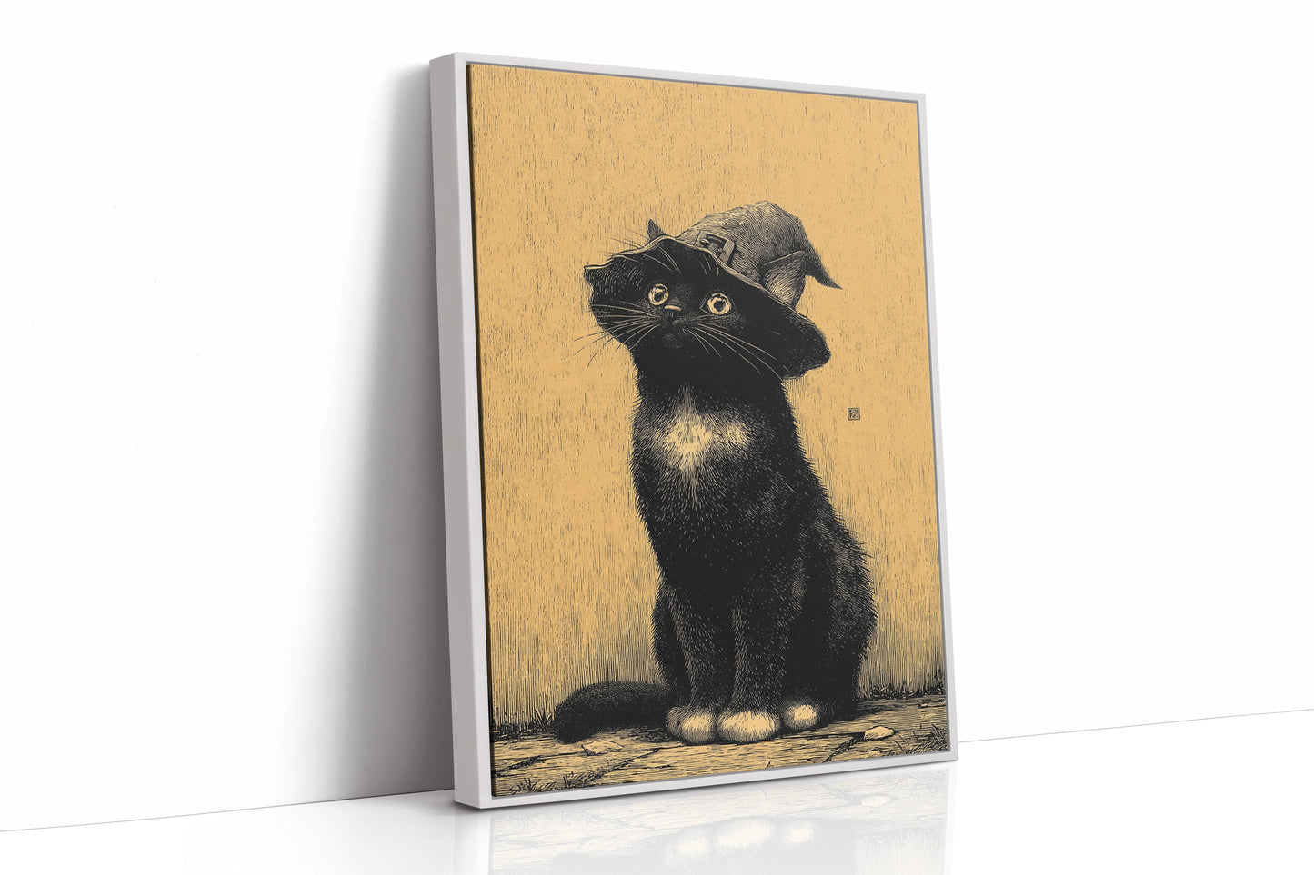 The Enchanted Feline Stares Back