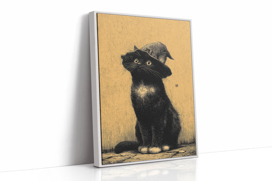 The Enchanted Feline Stares Back
