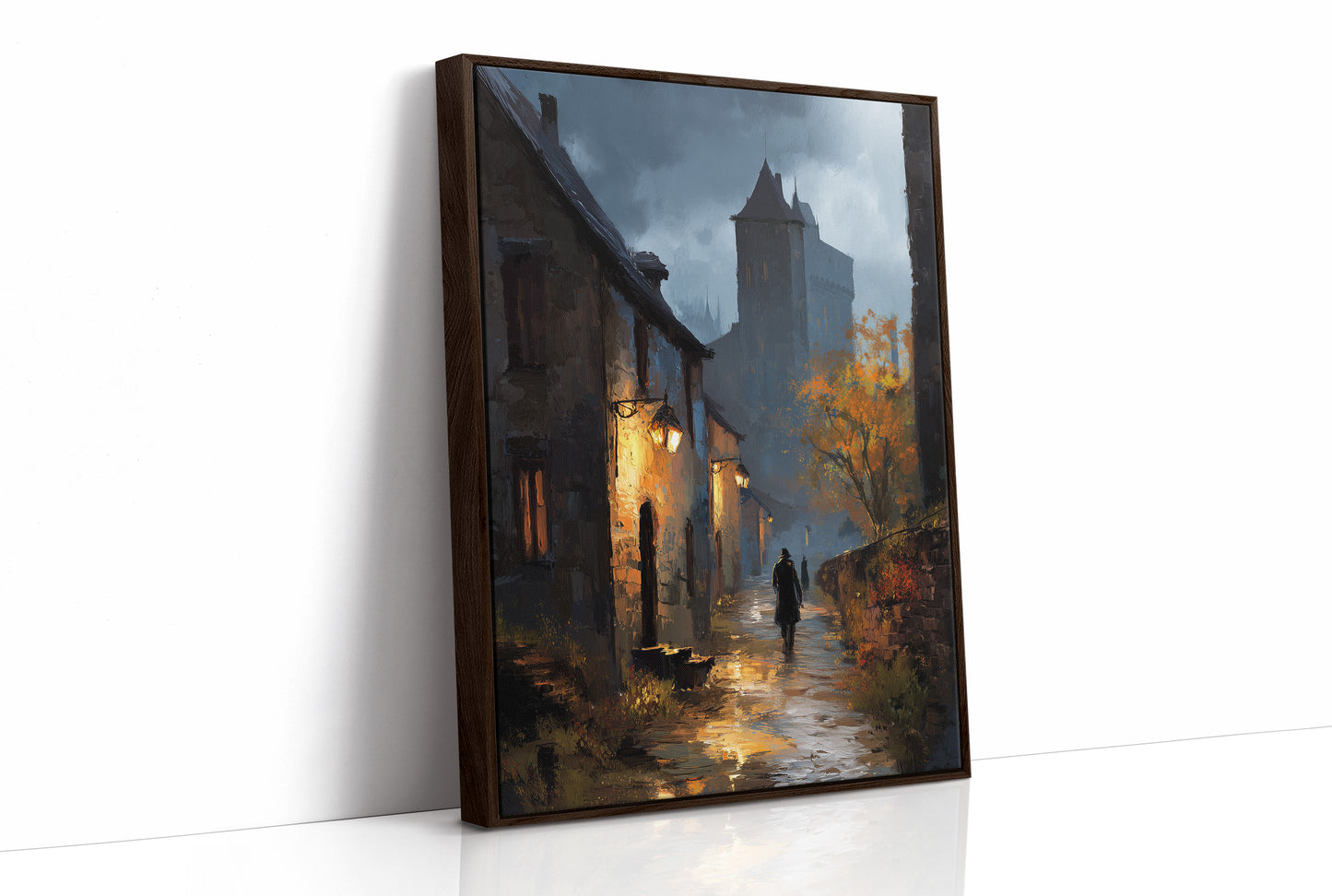 Autumn Glow Against Medieval Dusk