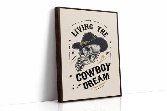 Skeleton Cowboys Toast Better Days