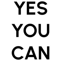 Yes You Can Bold Typography