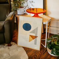 Geometry Speaks In Ocean Blue