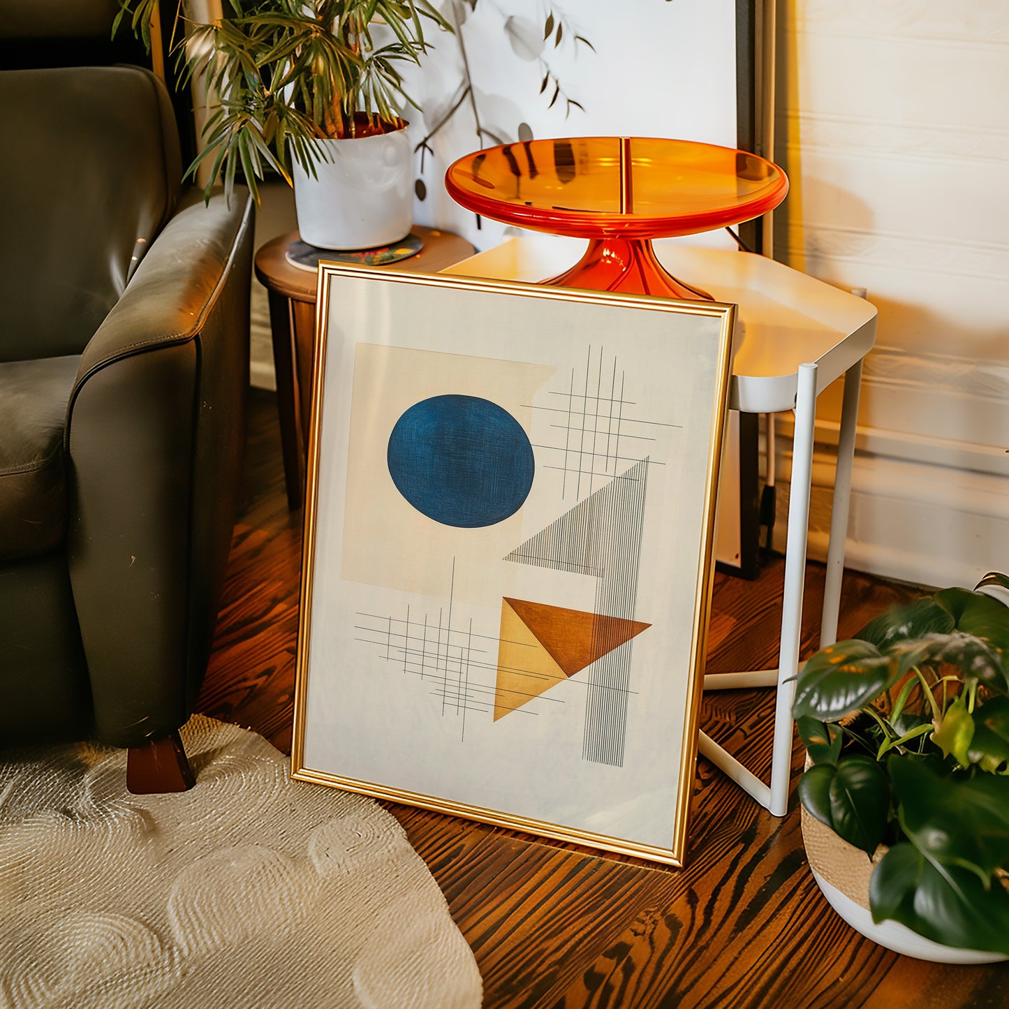 Geometry Speaks In Ocean Blue