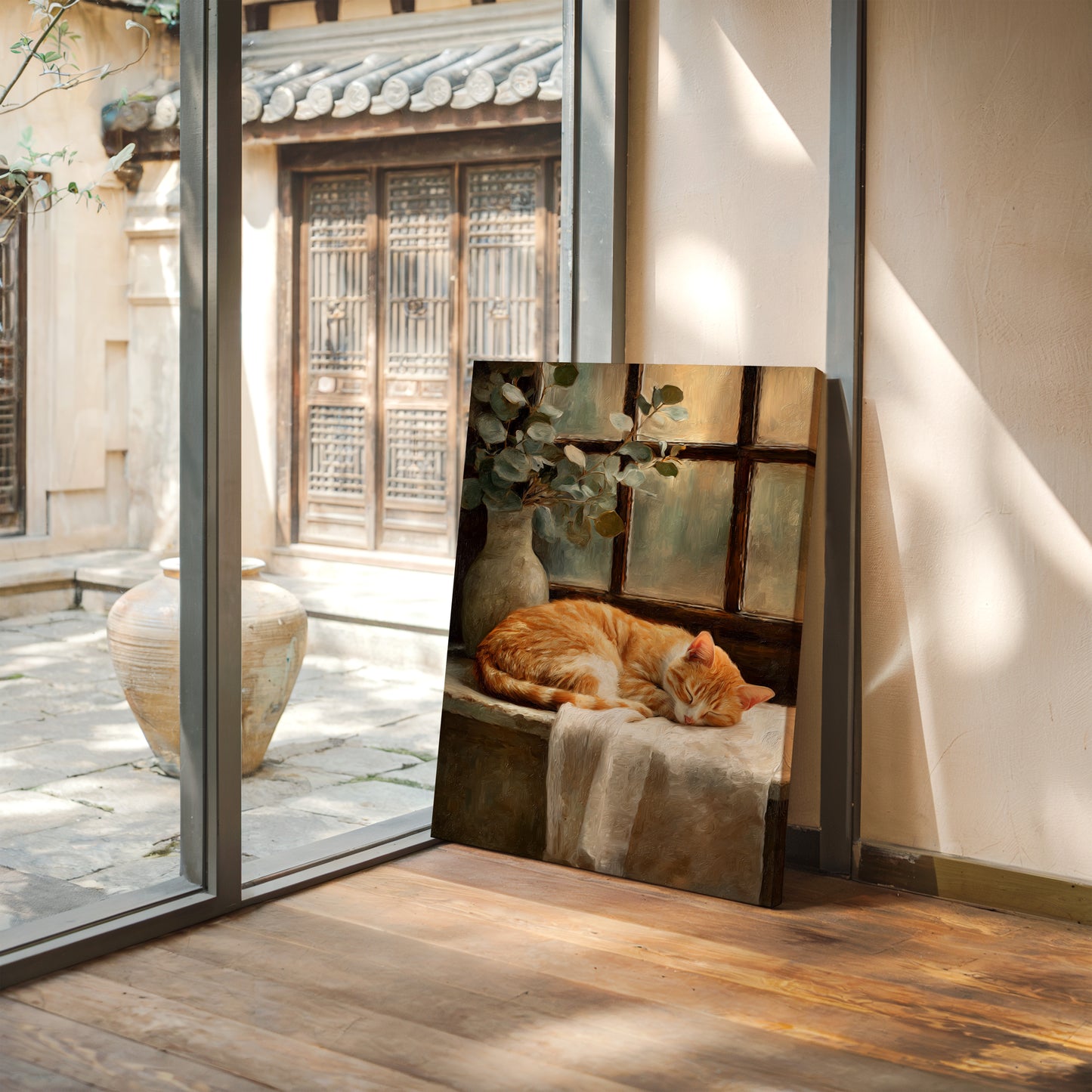 Naptime Beneath Sunlit Windows