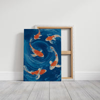 Vermillion Dancers in Azure Whirlpool