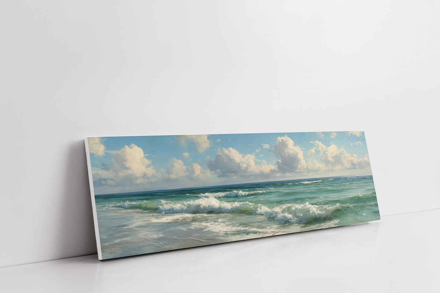 Emerald Waves Beneath Summer Skies