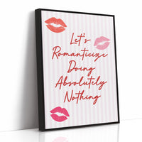 Crimson Confessions Against Pastel Stripes