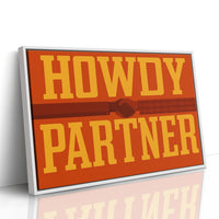 Howdy Partner Western Handshake Greeting