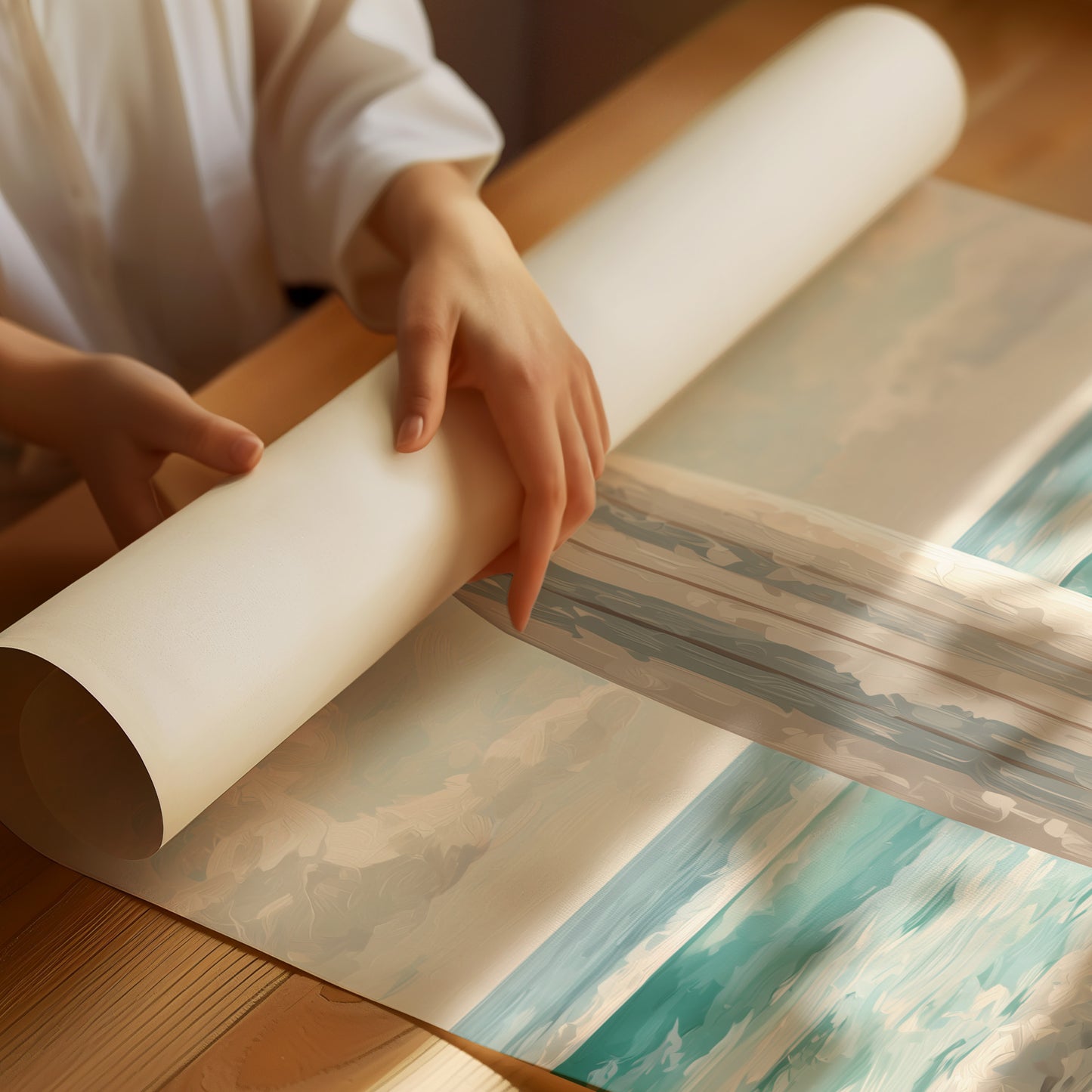 Weathered Board Awaits Morning Tide