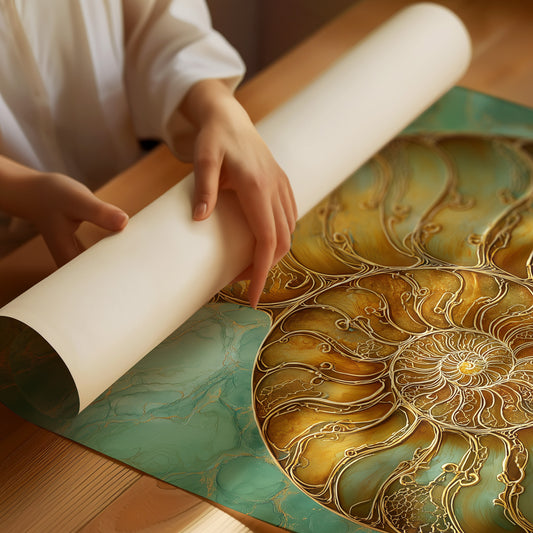 Golden Nautilus Whispers Timeless Secrets