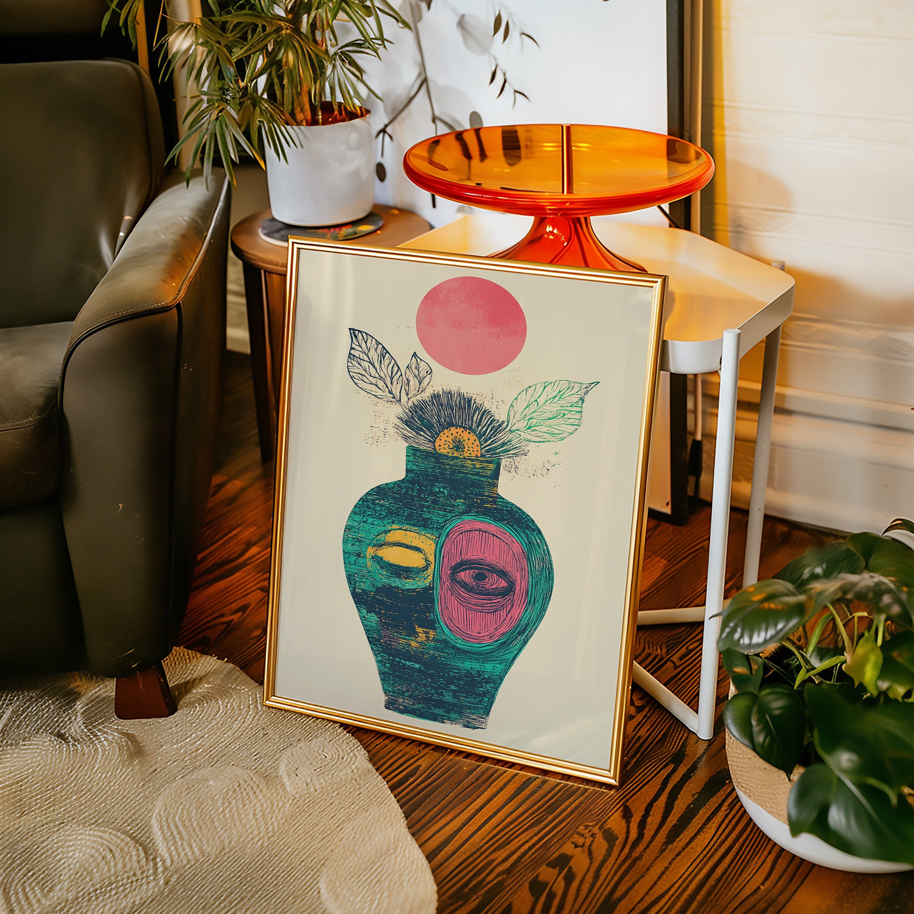 Moonlit Vase Holds Ancient Stories