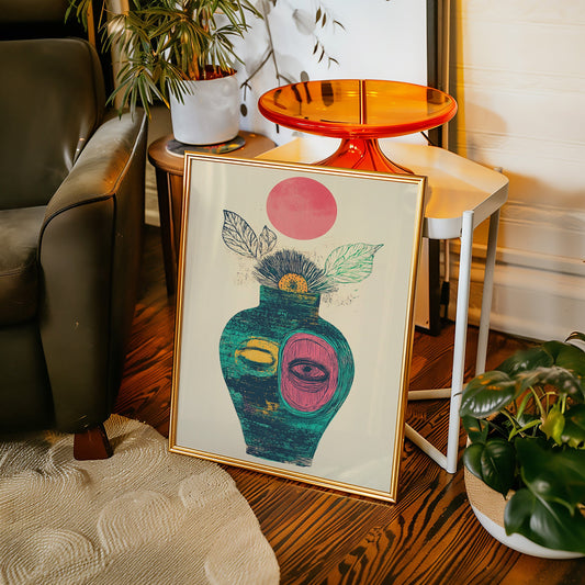 Moonlit Vase Holds Ancient Stories