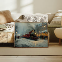 Winter Steam Meets City Lights