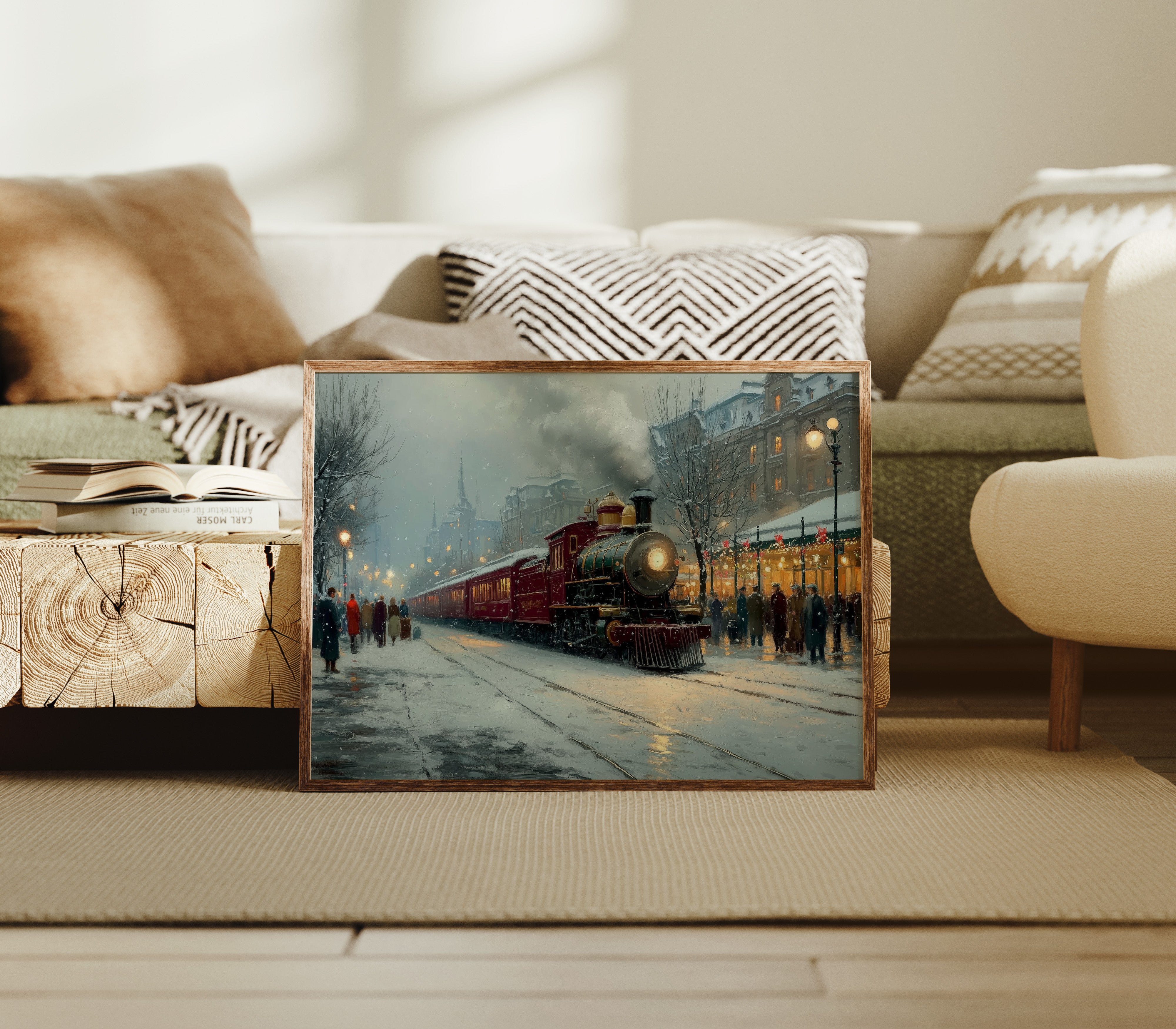 Winter Steam Meets City Lights