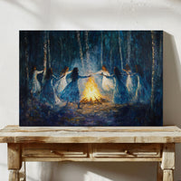 Moonlit Dance Around Sacred Flames