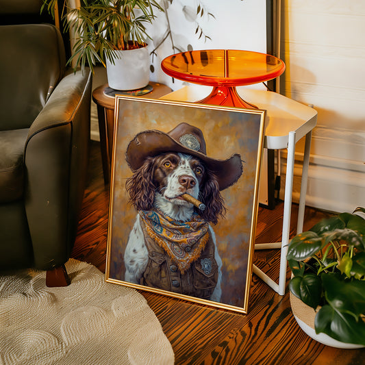 English Springer Spaniel Cowboy Sheriff