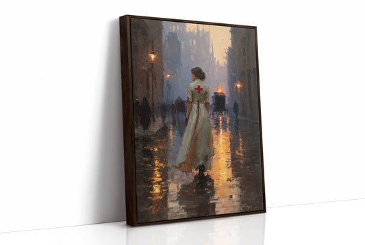 Twilight Mercy On Cobblestone Streets