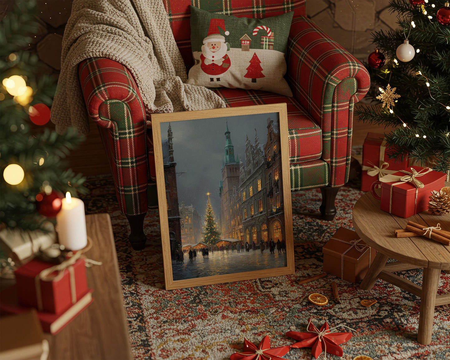 Winter Lights Dance Through Old Town