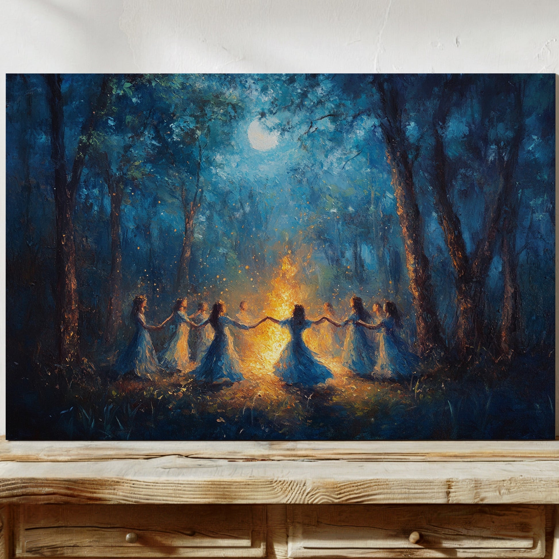Moonlit Dance In Ancient Woods