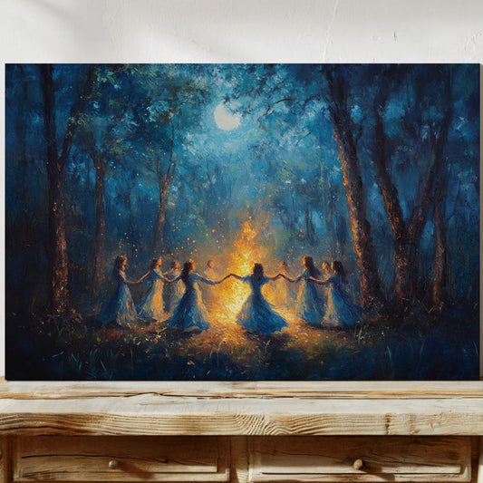 Moonlit Dance In Ancient Woods