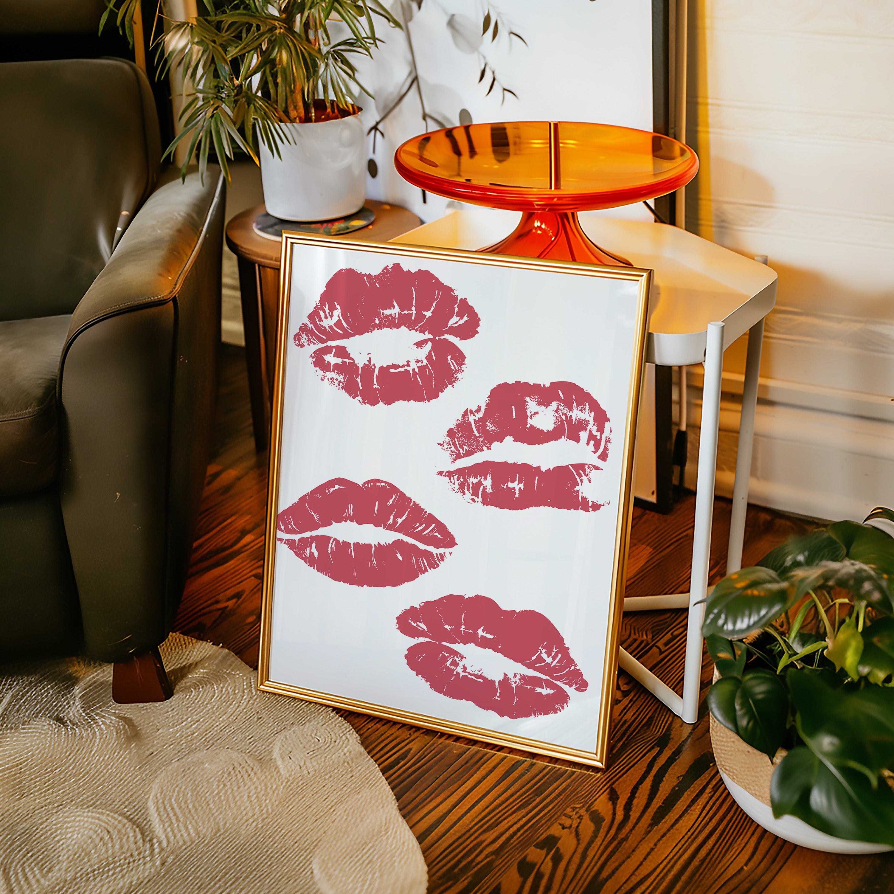 Coral Kisses Paint Modern Romance