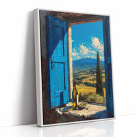 Valley Beyond Blue Shutters