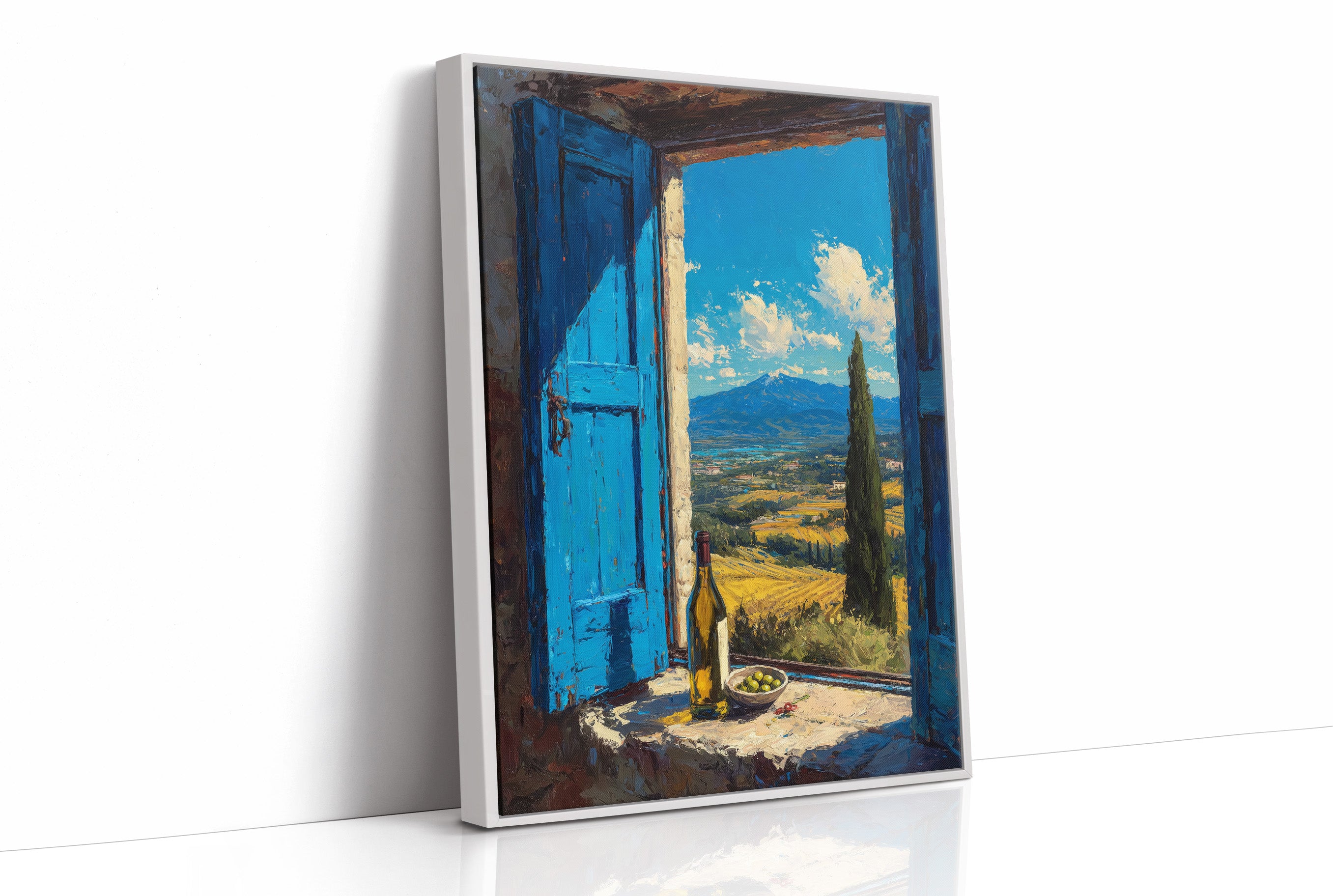 Valley Beyond Blue Shutters