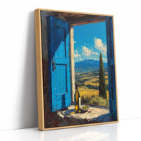 Valley Beyond Blue Shutters