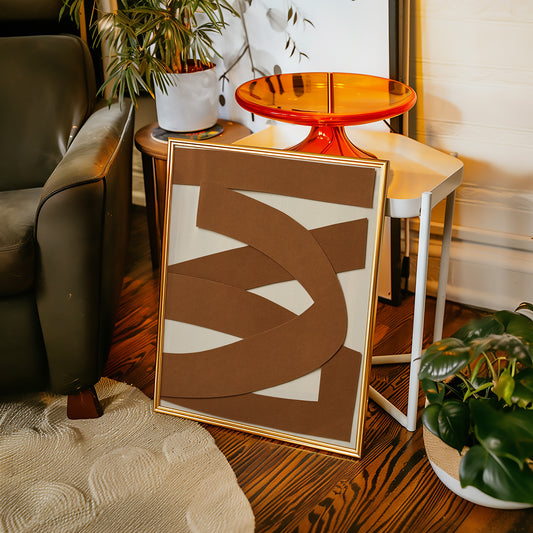 Terracotta Ribbons Weave Modern Tales