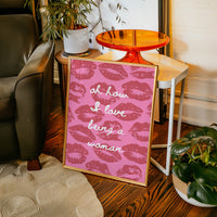Pink Kisses Paint Sweet Messages