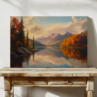 Autumn Peaks Mirror Mountain Dreams