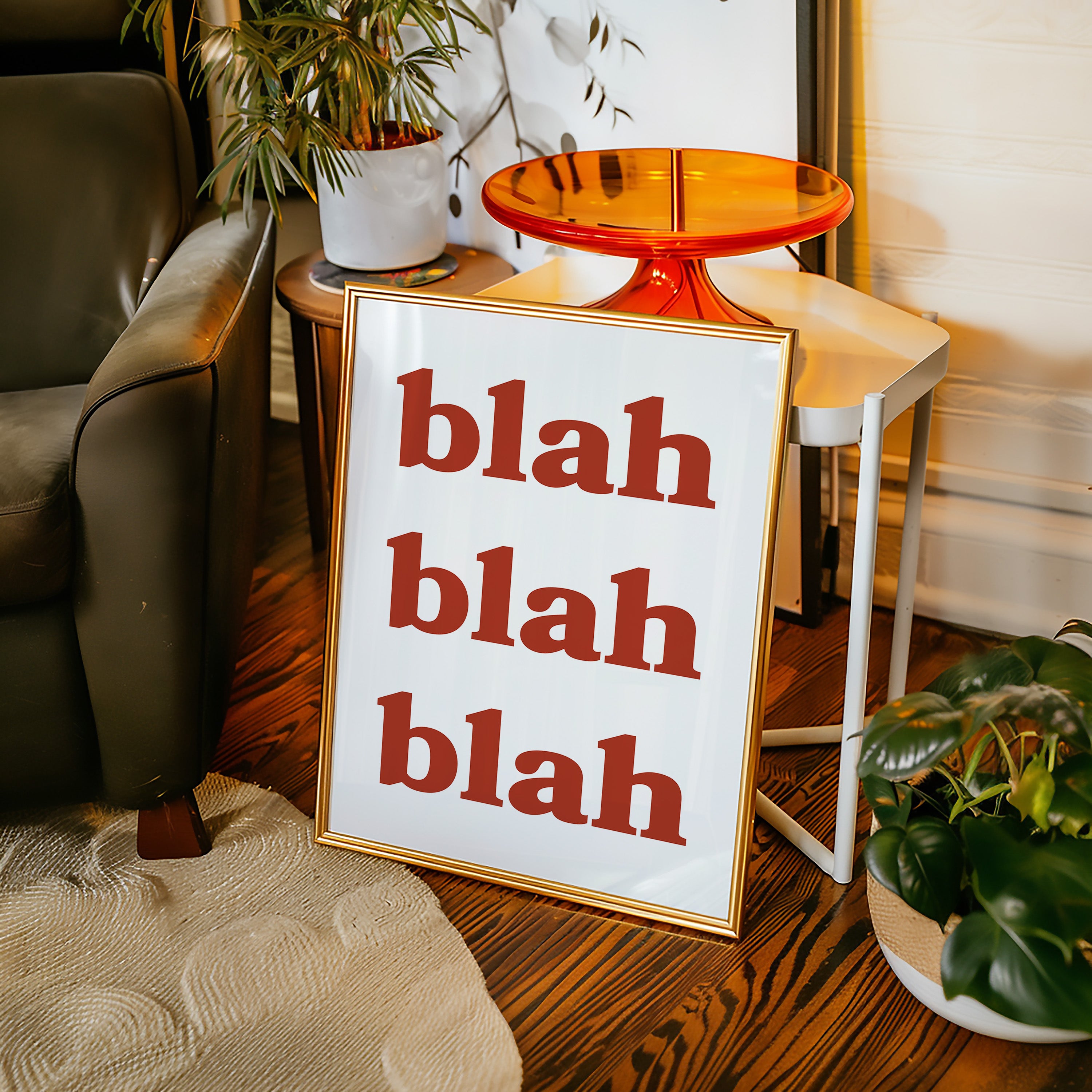 Words Painted In Terracotta Light
