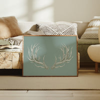 Winter Antlers Paint Sage Stories