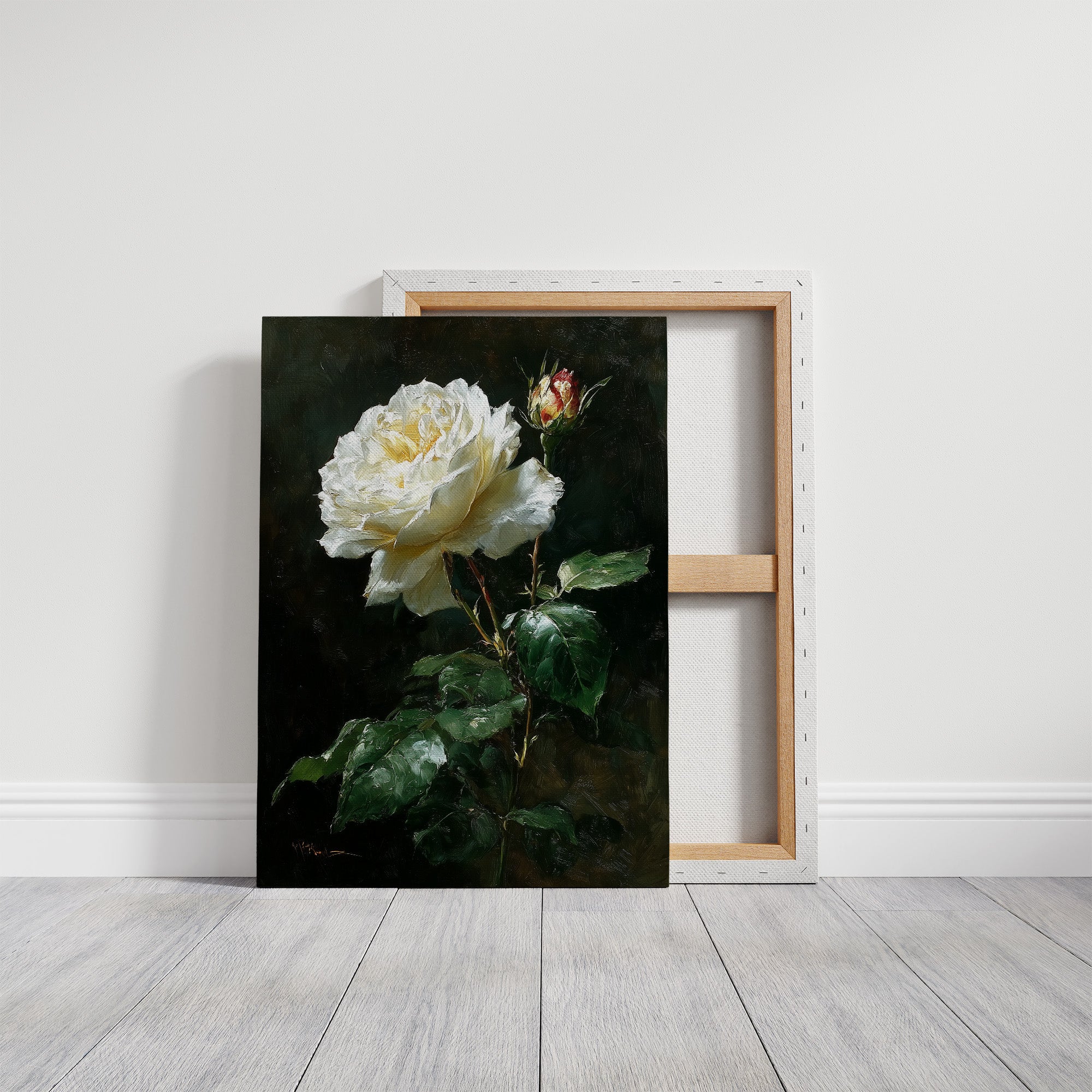 The White Rose Holds Its Light