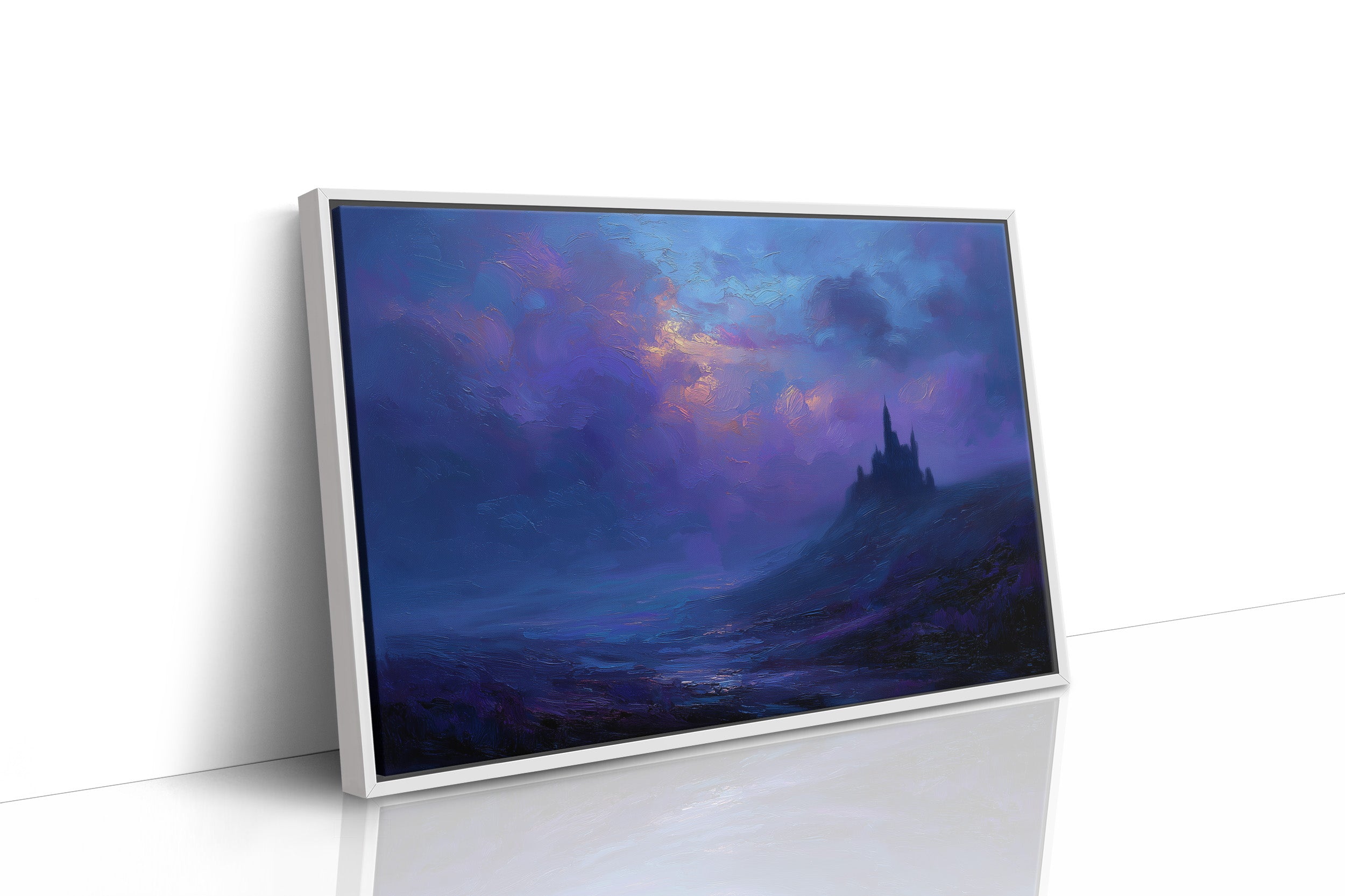 Violet Kingdom Beckons Through Twilight Mist