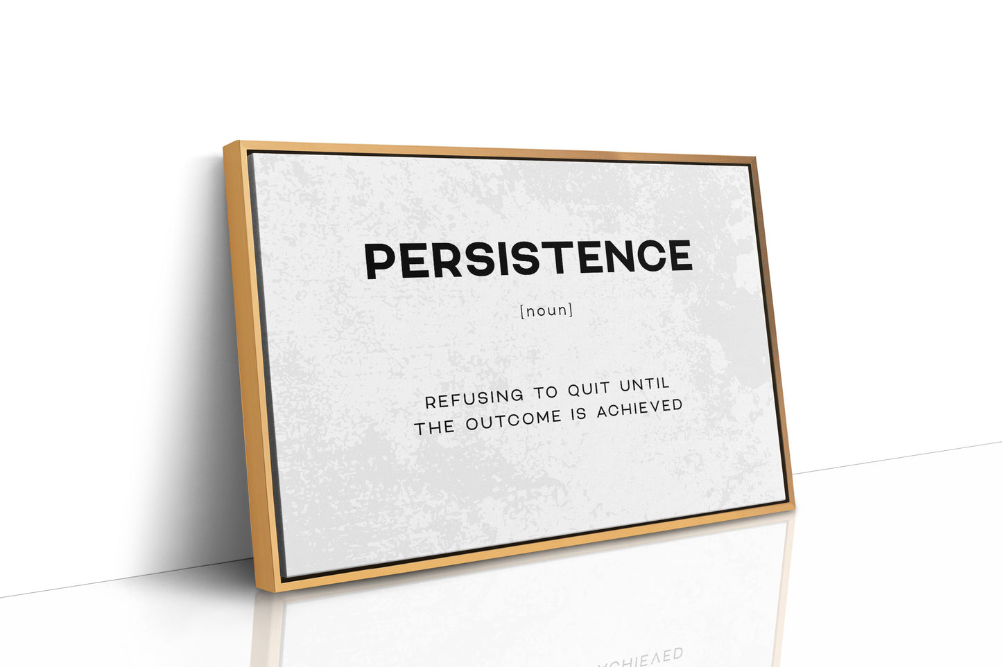 Persistence Definition Canvas Art | Bold Motivational Typography Print for Home Office, Gym or Entrepreneur Décor