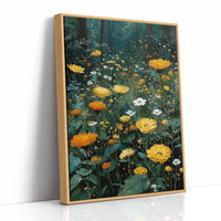 Marigolds at the Edge of the Forest