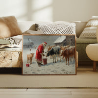 Winter Barn Brings Christmas To Cows