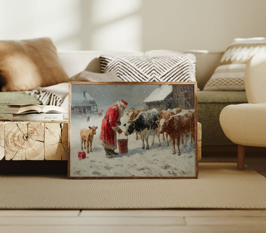 Winter Barn Brings Christmas To Cows