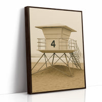 Lifeguard Tower No 4 in Sepia Calm