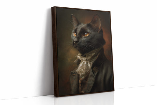 Noble Feline In Regal Attire