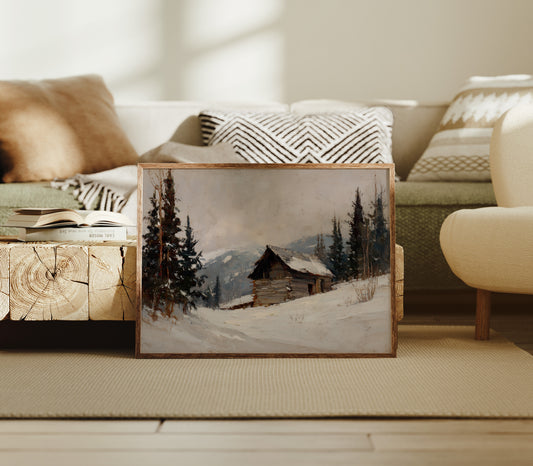 Mountain Cabin Waits For Spring