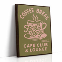 Fresh Brew Retro Coffee Poster