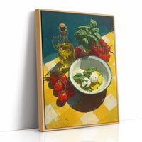 Caprese on Checkered Tile