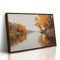Golden Reflections on Still Waters